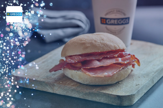 Greggs bacon roll