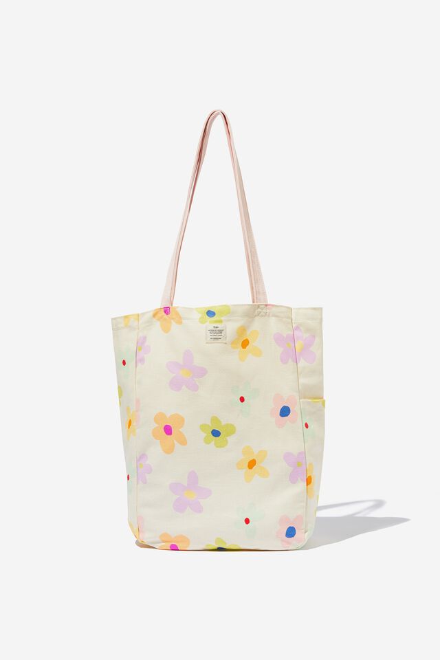 A colourful tote bag