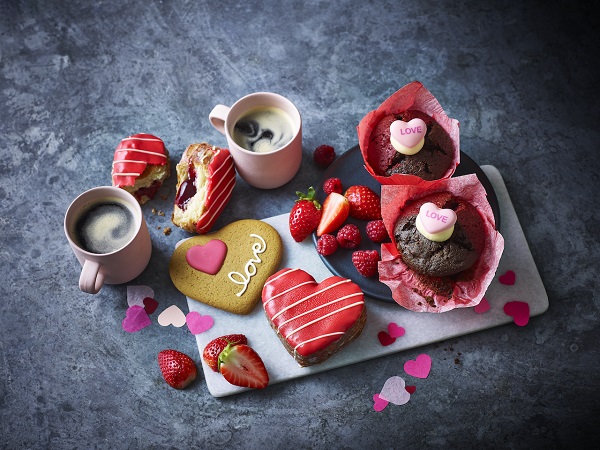 A platter of heart shaped treats